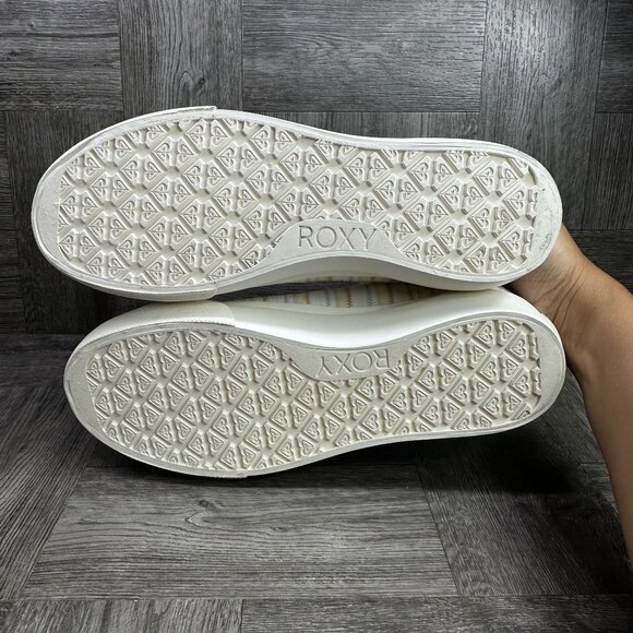 Roxy Cruizer Women's size 10 Ivory Canvas Sneaker - Picture 7 of 8